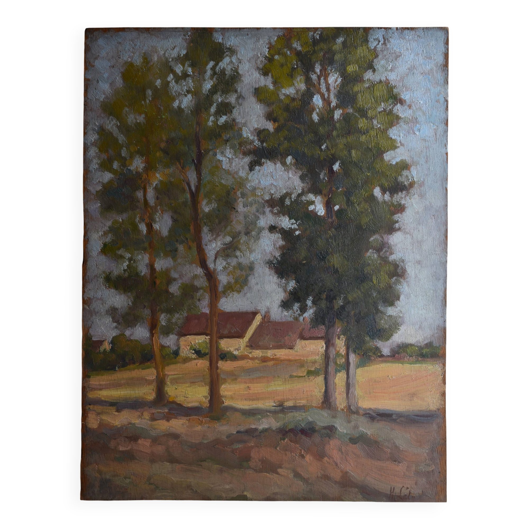 Hippolyte Léty, Landscape with Trees (1934)