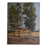 Hippolyte Léty, Landscape with Trees (1934)