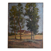 Hippolyte Léty, Landscape with Trees (1934)