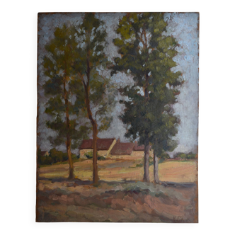 Hippolyte Léty, Landscape with Trees (1934)