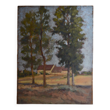 Hippolyte Léty, Landscape with Trees (1934)