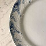 Round dish in Iron Earth K&G Lunéville model "Angèle" late 19th century