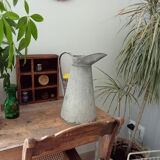 Antique zinc water pitcher