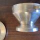 Art Deco silver-plated sugar bowl and sweet jar