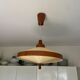 Scandinavian teak suspension Temde Leuchen 60s
