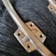 Lot de 4 patères doubles Vintage en métal chromé