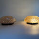 Vintage amber wall lights