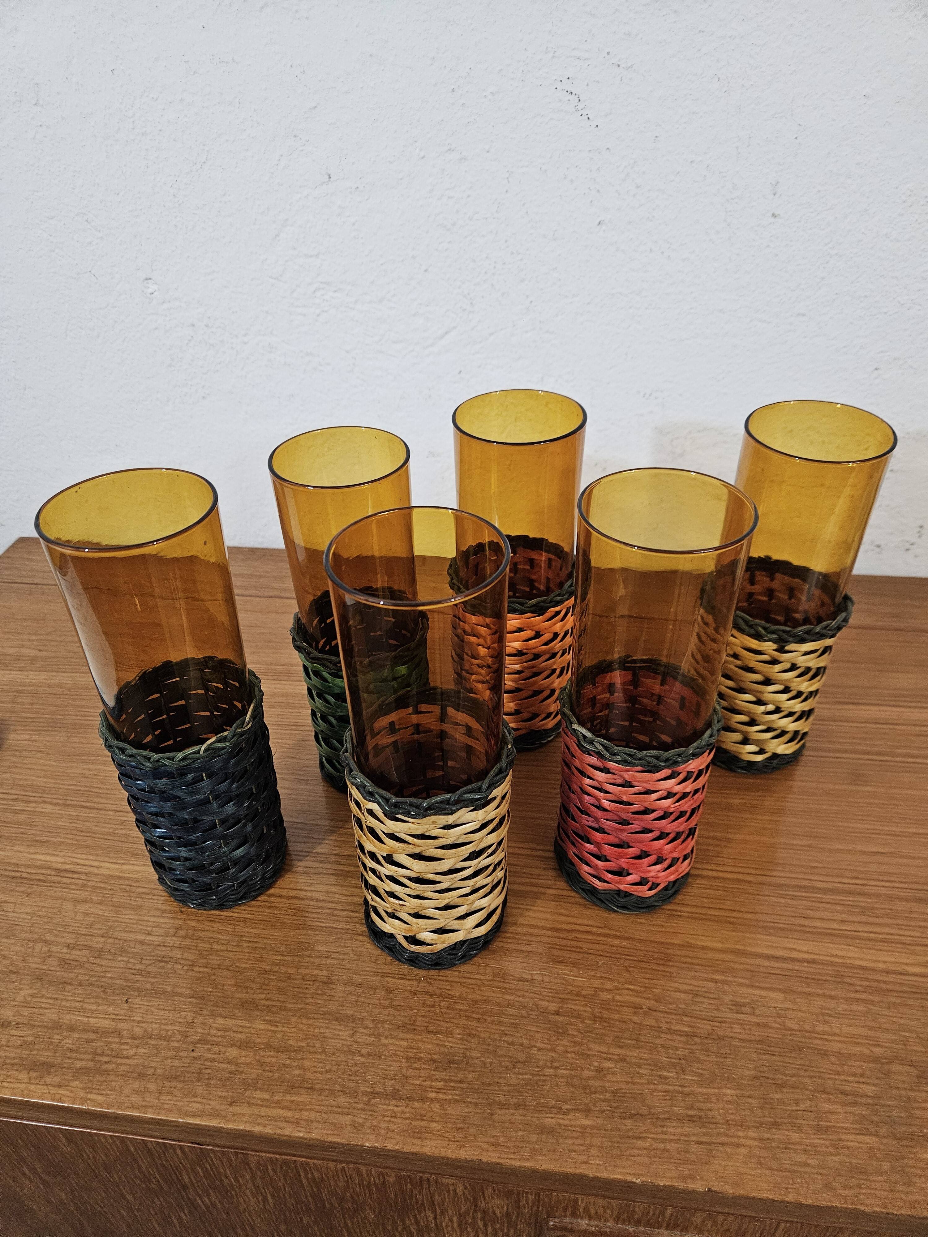 Large vintage glasses - 70's design