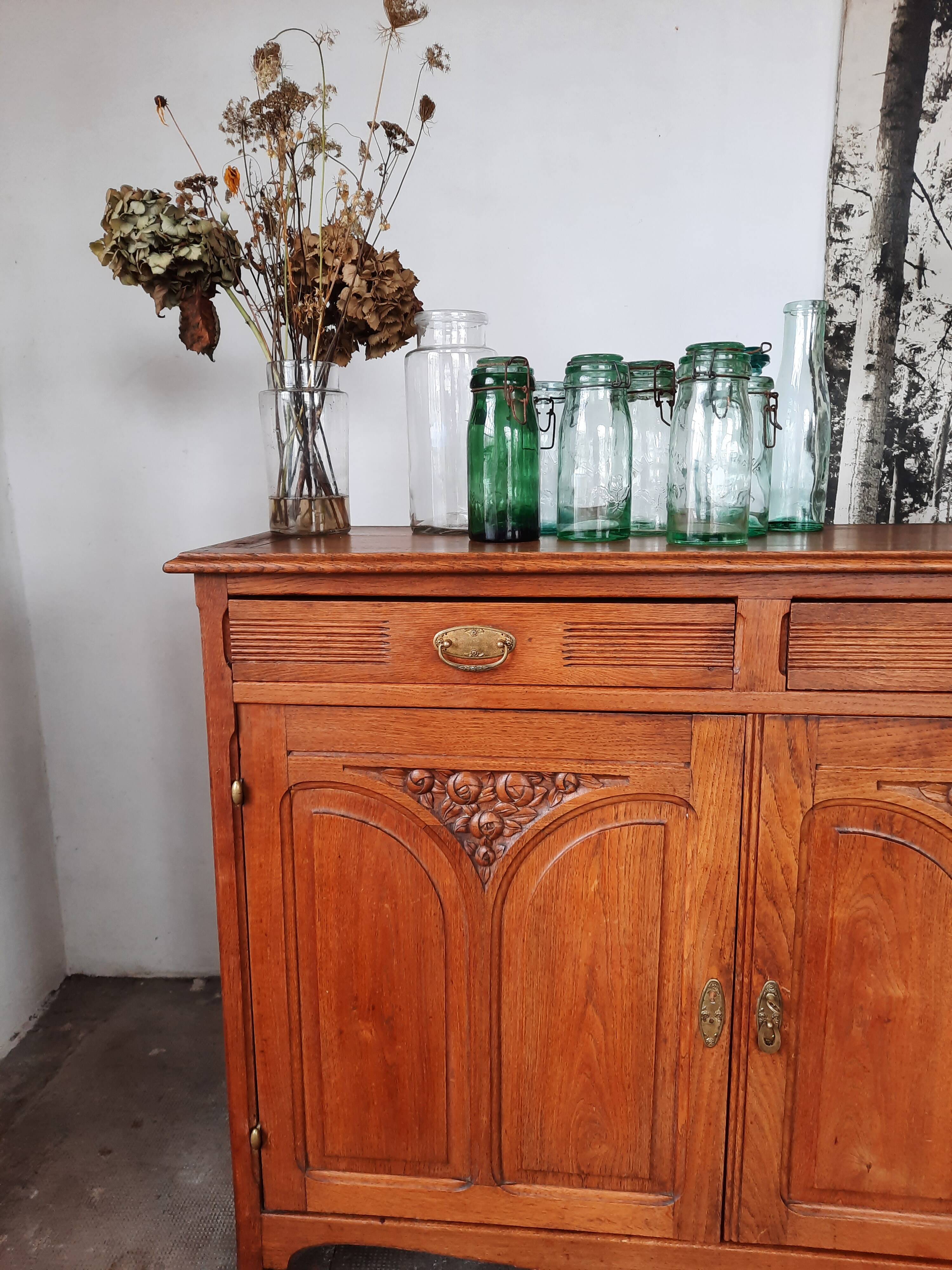 Parisian oak sideboard