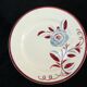 6 flat plates k and g luneville floral décor art deco model rosie