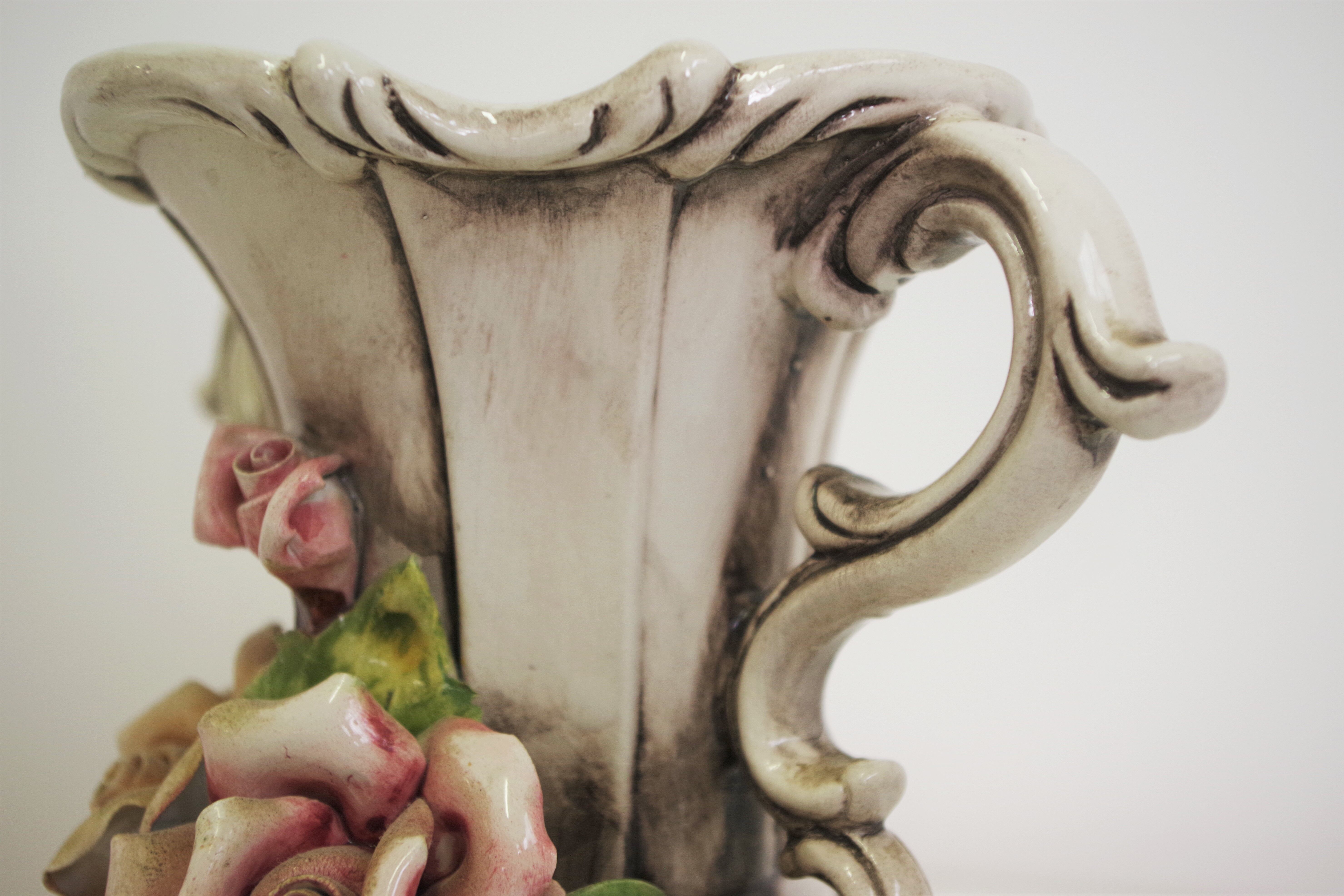 Capodimonte floral jug, 1940