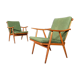 Pair of Thonet Boomerang armchairs