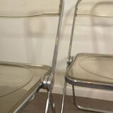 Paire de chaises Plia transparentes - Castelli