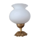 Lampe en bronze et opaline