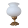 Lampe en bronze et opaline