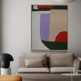 Acrylic painting on stretched canvas