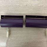 Vintage IKEA LOD V413 purple metal wall lamp bedside lamp wall lamp 1980s S