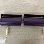 Vintage IKEA LOD V413 purple metal wall lamp bedside lamp wall lamp 1980s S