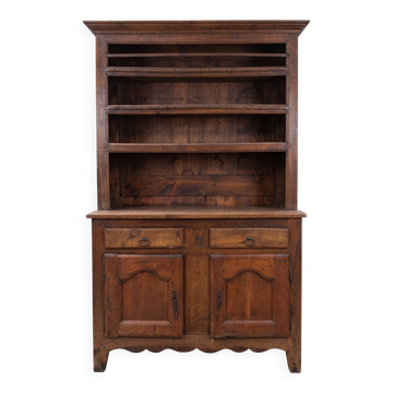 Sideboard, buffet, double body in solid oak Louis XV, Louis Philippe