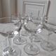 Lot of 6 glasses of old bar white wine 20s