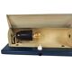 Applique cylindrique en métal bleu, HW Gispen pour Gispen, années 1950