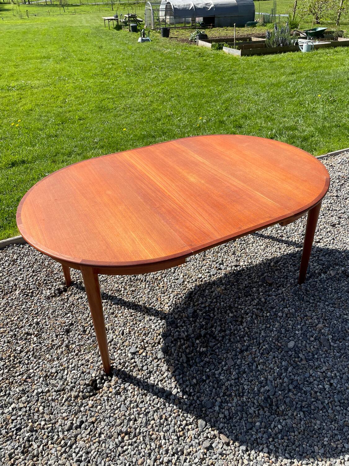 Vintage Danish Round Teak Table