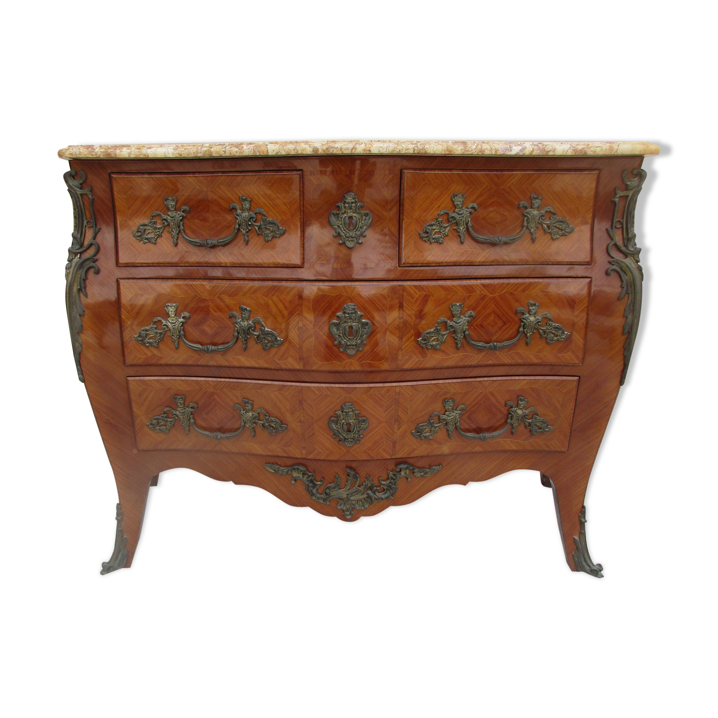Dresser en marquetry style lLuis XV