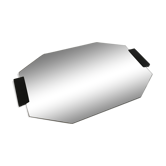 Bevelled mirror 60x42cm