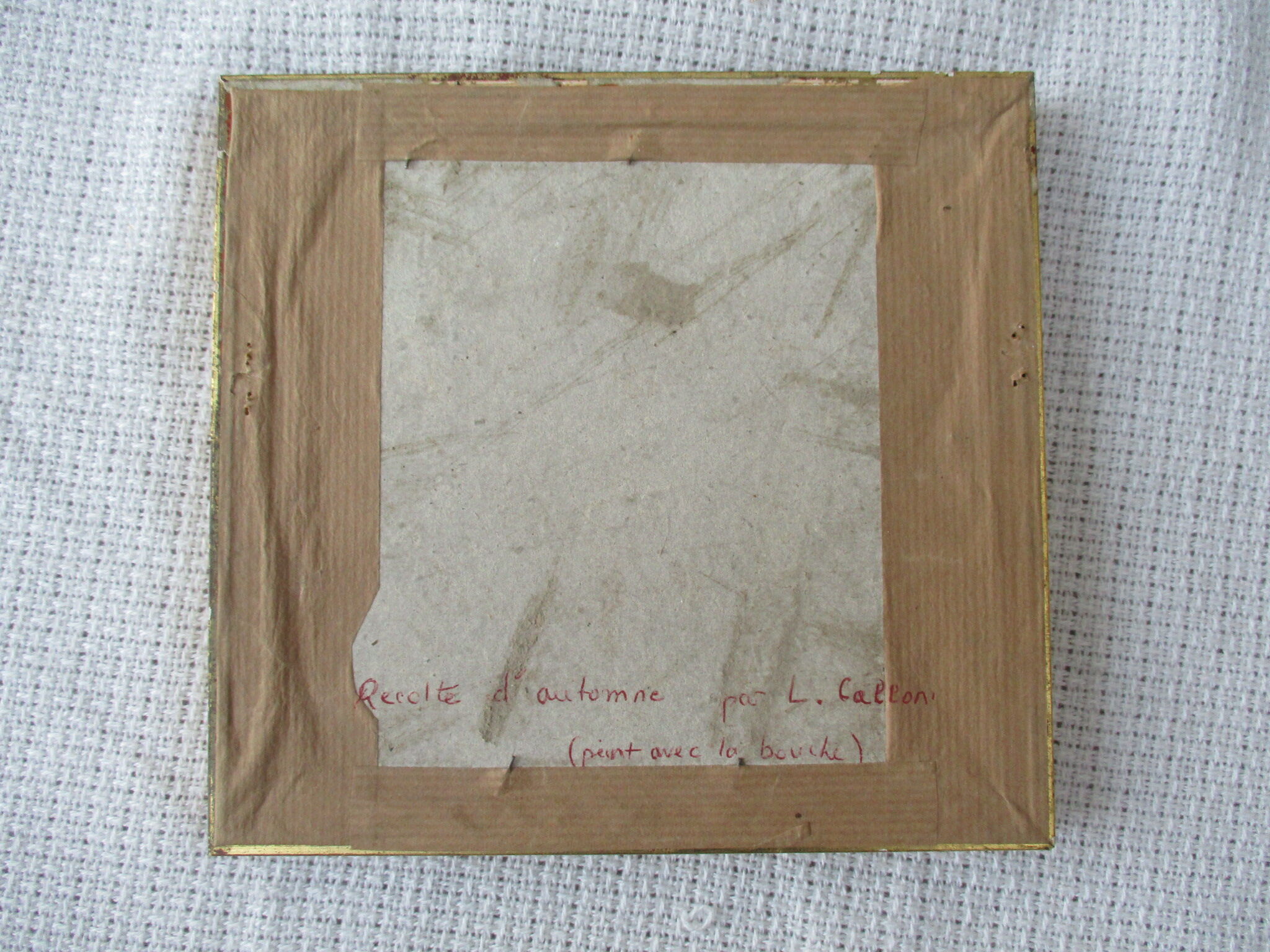Cadre bois doré vintage 17 x 18