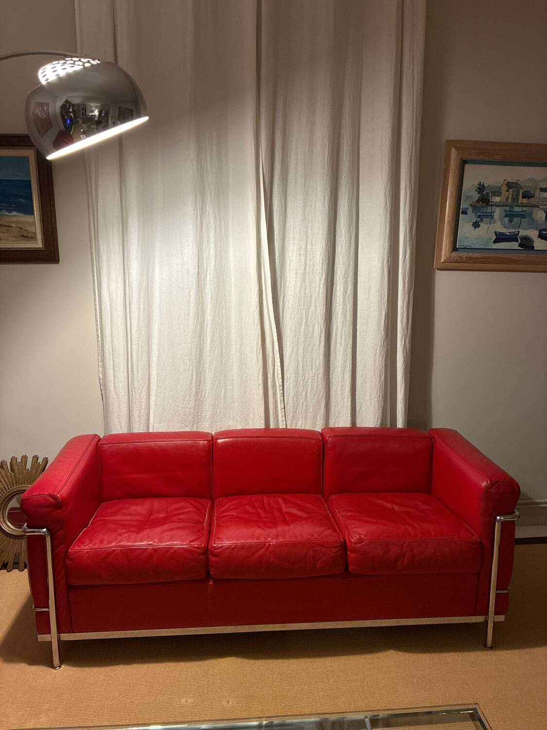 Canapé LC3 Le Corbusier route 3 places