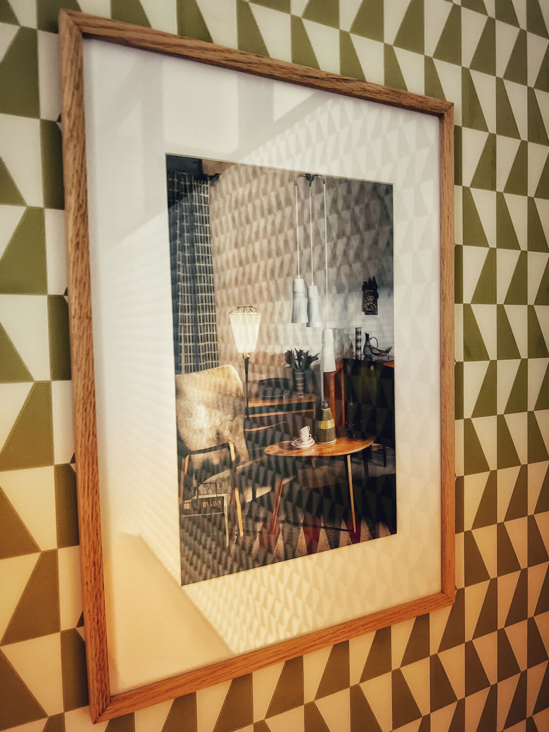 Finnish design interior framed photo in color