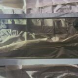 Late 70s chrome steel coffee table