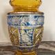 Art Deco polychrome crystal vase