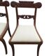 Solid mahogany chairs x 3