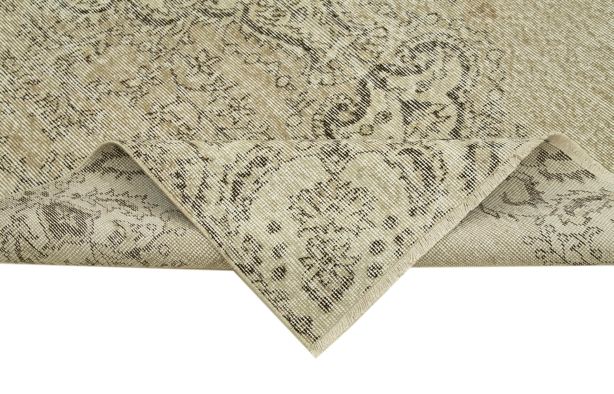 Handwoven Decorative Anatolian Beige Carpet 150 cm x 267 cm - 38894