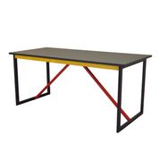 Bureau en acacia, design italien, années 1980, production : Italie