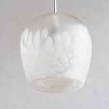 Lampe suspendue en verre tchécoslovaque, années 1970