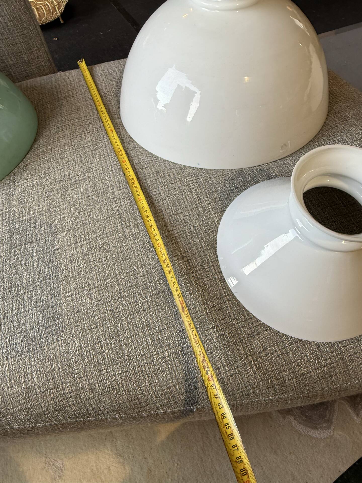 Sofa design fabric and brass