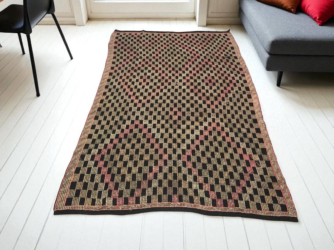 Antique Oushak Turkish Wool Kilim