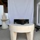Cut in monoxyl mango wood