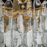 Murano glass light fixture in brass Palazzo, Kalmar, Austria, 1970s