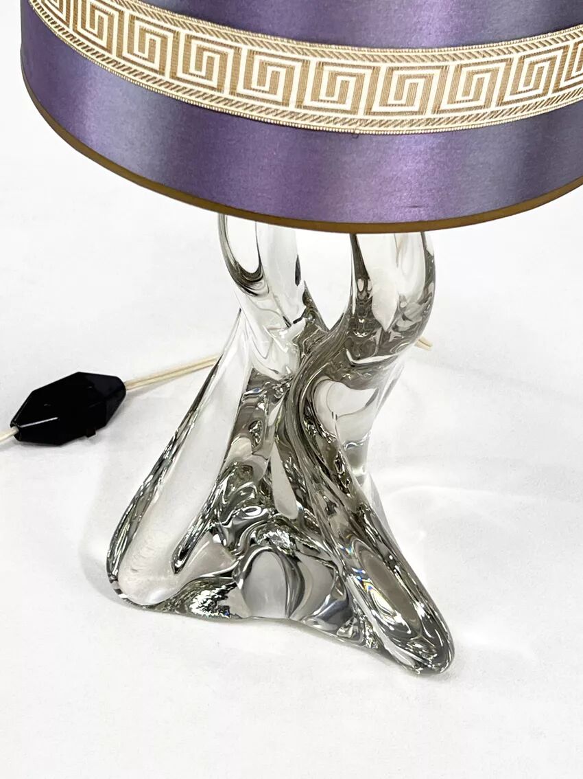 Val Saint Lambert crystal lamp
