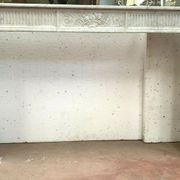 Louis XVI fireplace in 19th century white Carrara marble