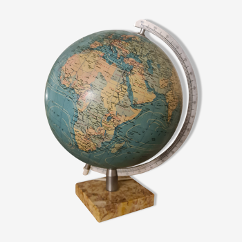 Taride Vintage Globe 1980 (Marble aluminum paper)