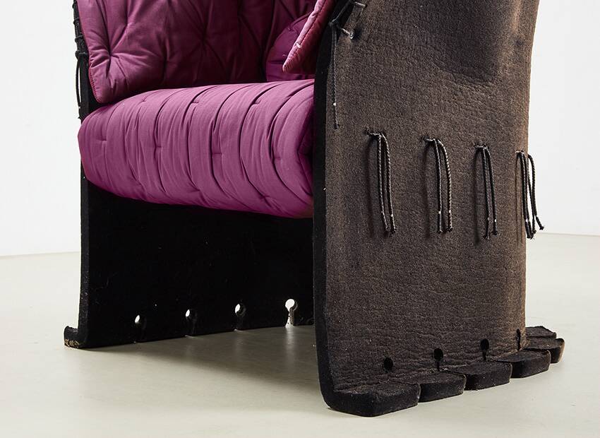 Gaetano Pesce I Feltri Lounge Chair for Cassina Italy 1987