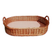 Wicker serving tray