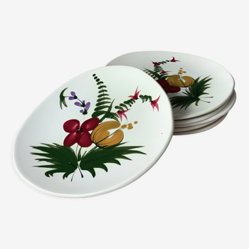 Plates of Pornic MBFA spring model hand painted