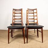 Set of 4 Danish Liz chairs in rosewood by Niels Kofoed, 1960s.
