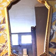 Gilded Mirror XX France Vintage Decoration Classic Gilded Wooden Frame