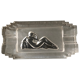 Art deco pressed glass ashtray